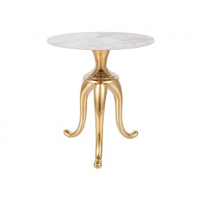 Стол журнальный SIGNAL SNAKE белый/золотой 48/55